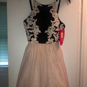 Black and Ivory Homecoming Dress